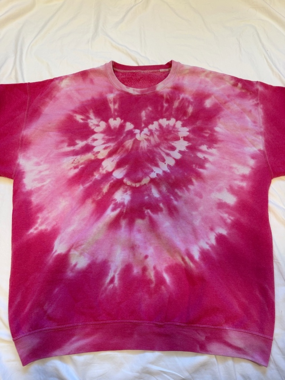 Urban Outfitters Pink Tie Dye Oversized Sweatshirt One Size